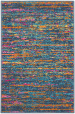 Nourison Passion Contemporary Blue/Multicolor Area Rug